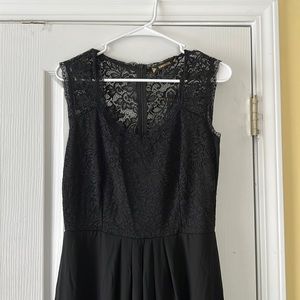 Full length black dress